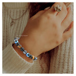 Evil Eye Bracelet for Men Women (Strechable)