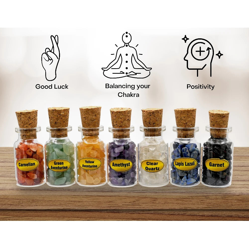Spell Jars Kit for Witchcraft Supplies - Set of 7 (Regular)