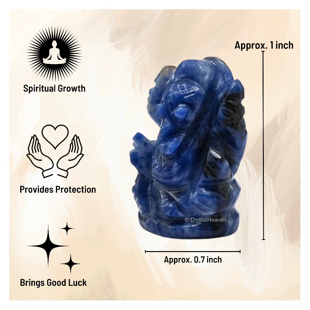 Sodalite Crystal Ganesh Ganpati