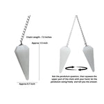 Snow White Quartz Pendulum