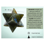 Labradorite Crystal Merkaba (35-45 mm)