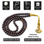 Garnet Crystal Tasbih (Gold)