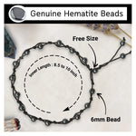 Hematite Anklet (Hand Knotted)