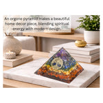 7 Chakra Orgone Pyramid (Small Tree Of Life)