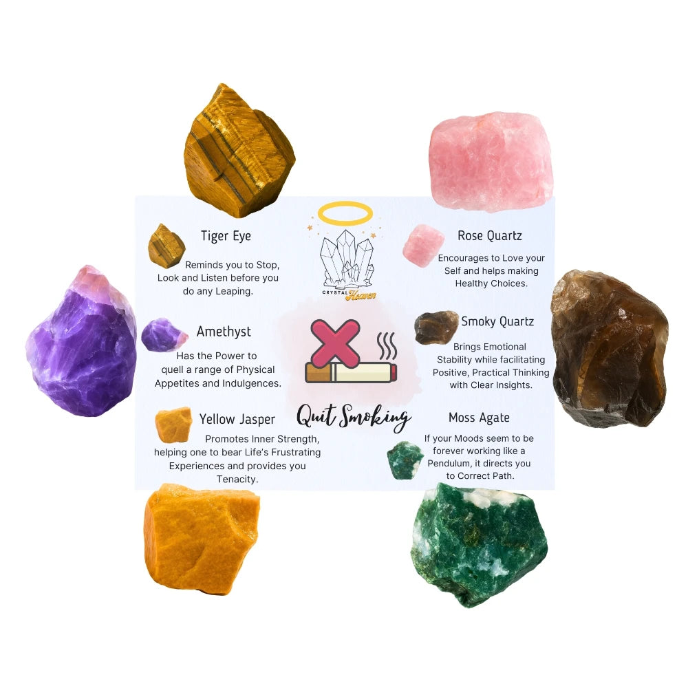 Quit Smoking Raw Crystals Set