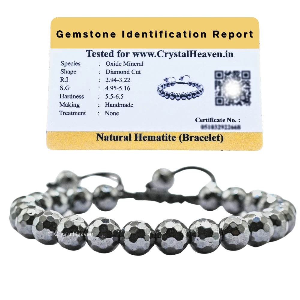 Hematite Bracelet (Faceted-Adjustable)