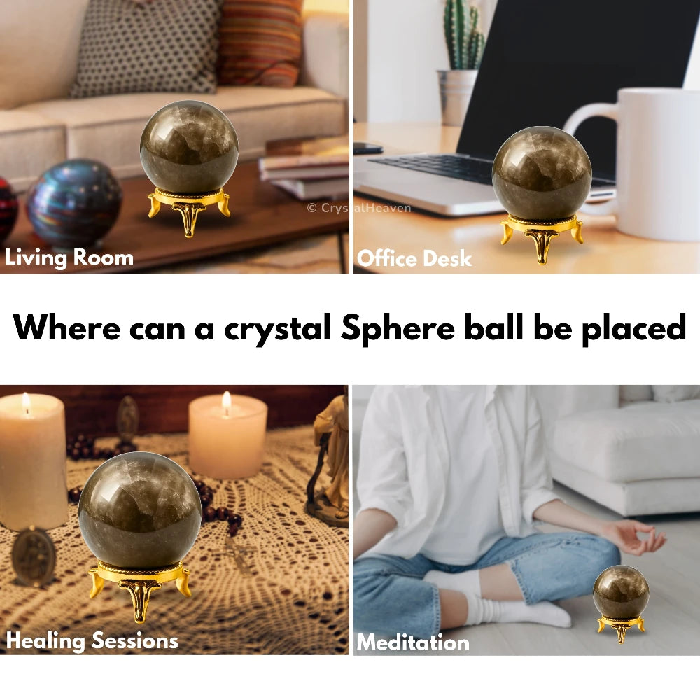 Smoky Quartz Sphere (1.5 Inch)