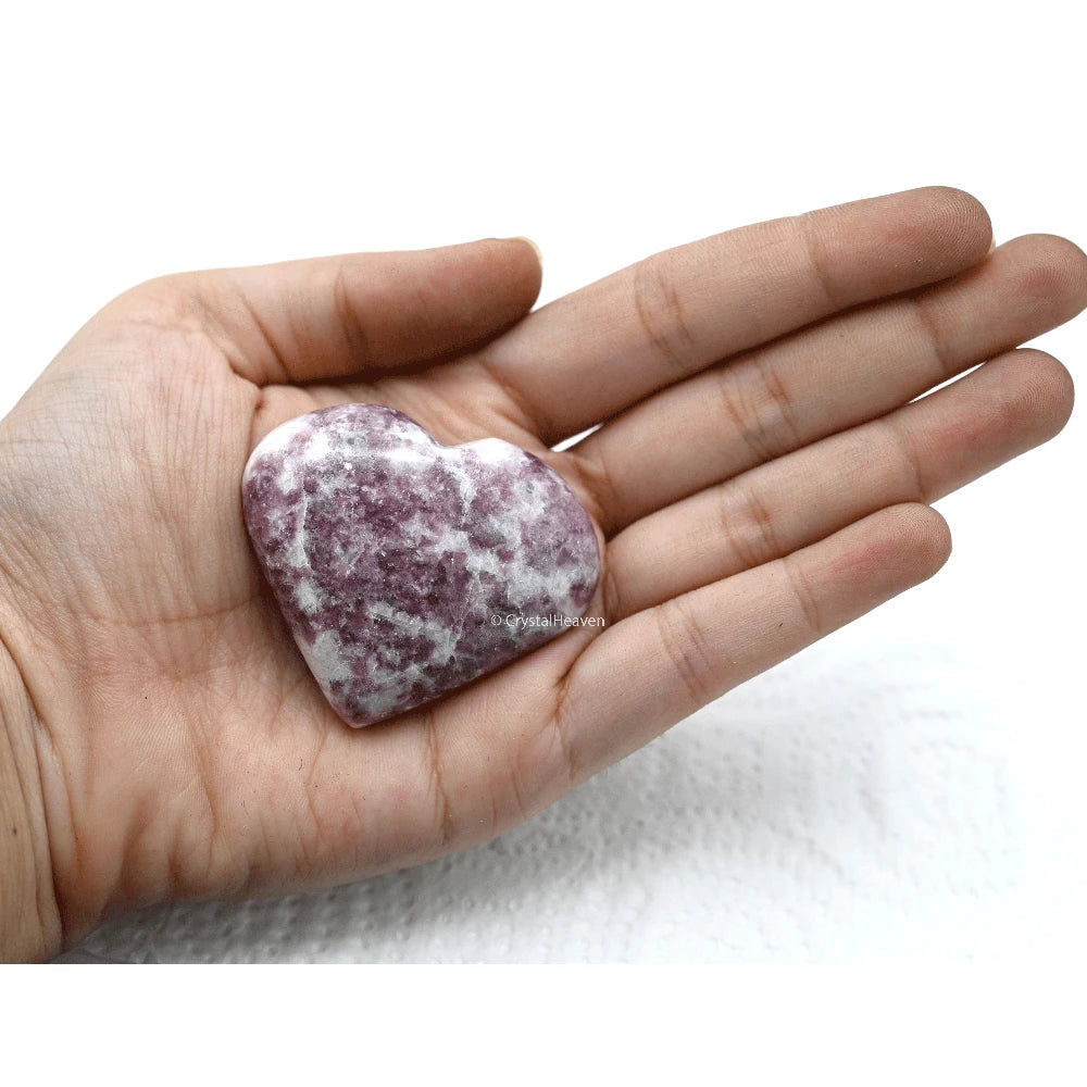 Lepidolite  Heart