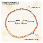 Golden Moonstone Bracelets - 2mm Faceted Beads (Gold)