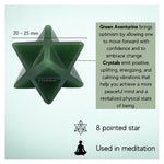 Dark Green Aventurine Crystal Merkaba (20-25 mm)