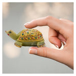 Green Aventurine Crystal Gemstone Hand Painted Tortoise (3-4 Inch)