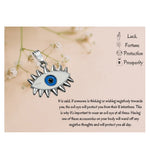 White Evil Eye Pendant Necklace - Exclusive