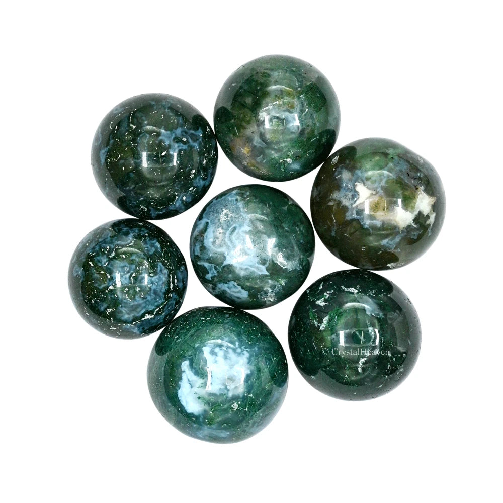 Moss Agate Sphere (1 Inch)
