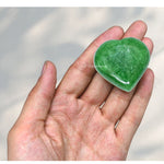 Green Strawberry Quartz Heart