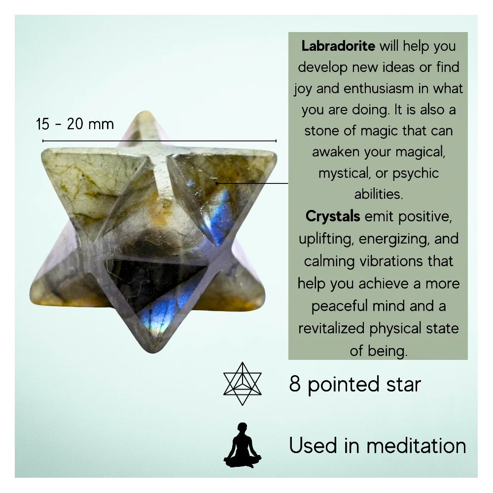 Labradorite Crystal Merkaba (15-20 mm)