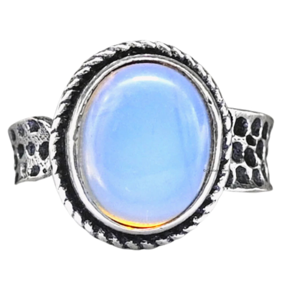 Opalite Ring (Silver/Oval)