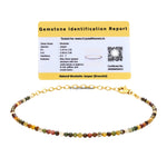 Mookaite Bracelets - 2mm Faceted Beads (Gold)
