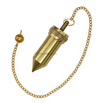 Metal Brass Pendulum - Gold 3 Piece Pointed Bullet (MP75)