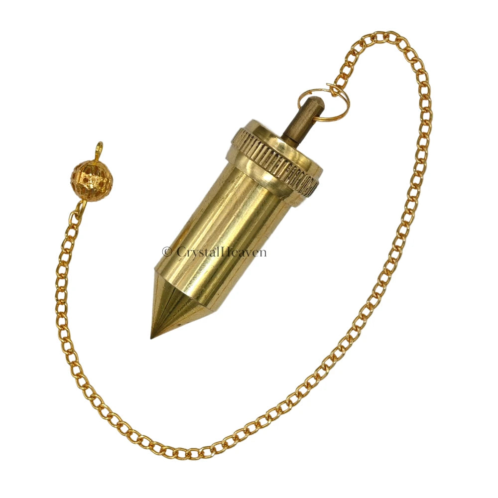 Metal Brass Pendulum - Gold 3 Piece Pointed Bullet (MP75)