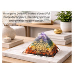 7 Chakra Orgone Pyramid (Chakra Metatron Cube)