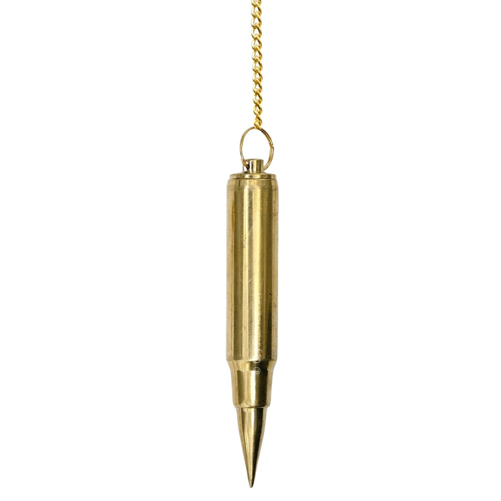 Metal Brass Pendulum - Gold 3 Piece Bullet Point (MP53)