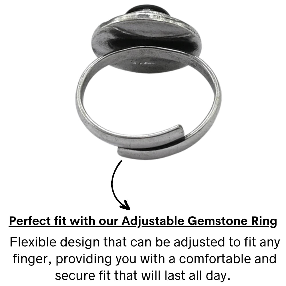 Black Onyx Ring (Silver/Round)