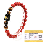 Aries Bracelet (मेष राशि) - Red Jasper & Tiger Eye