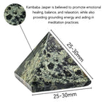 Kambaba Jasper Pyramid (1 Inch)