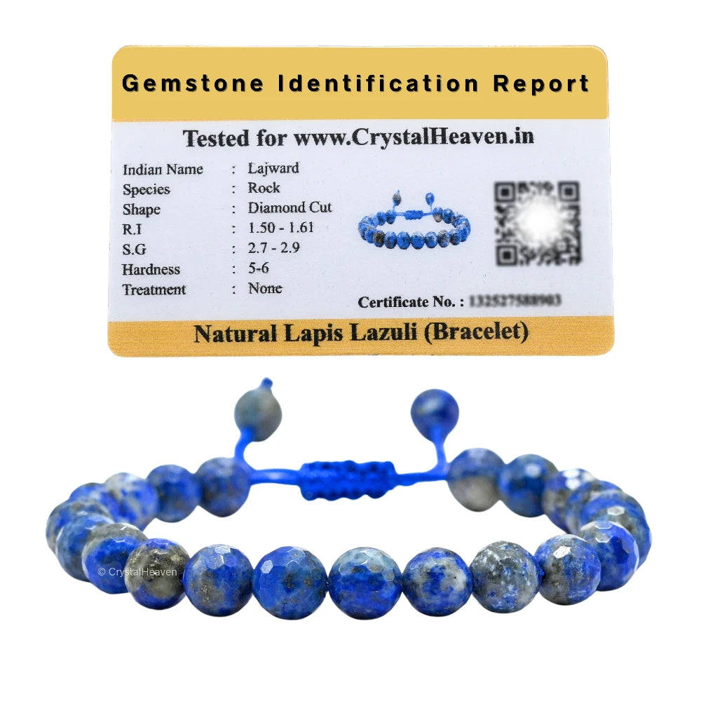 Lapis Lazuli Bracelet (Faceted-Adjustable)