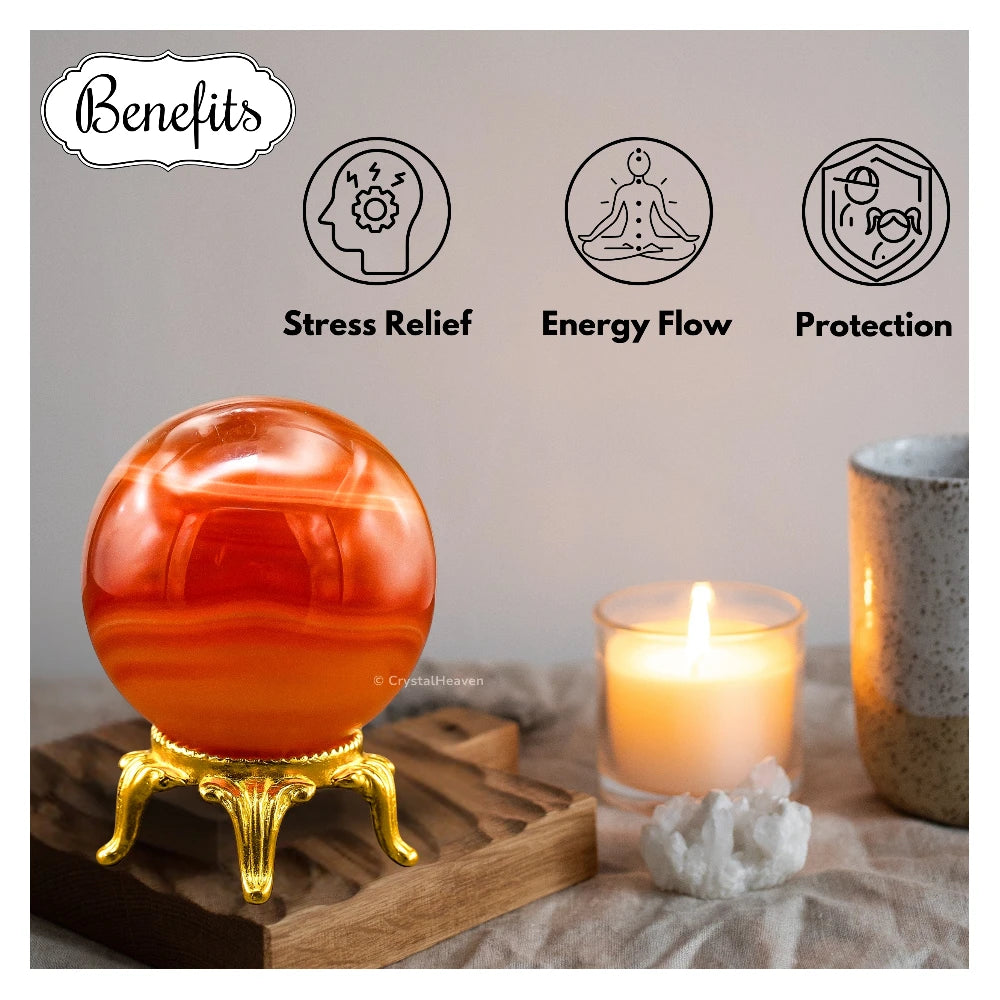 Red Onyx Sphere (1.5 Inch)