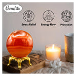Red Onyx Sphere (1.5 Inch)