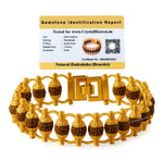 Rudraksha Bracelet (Classic Gold Chain)