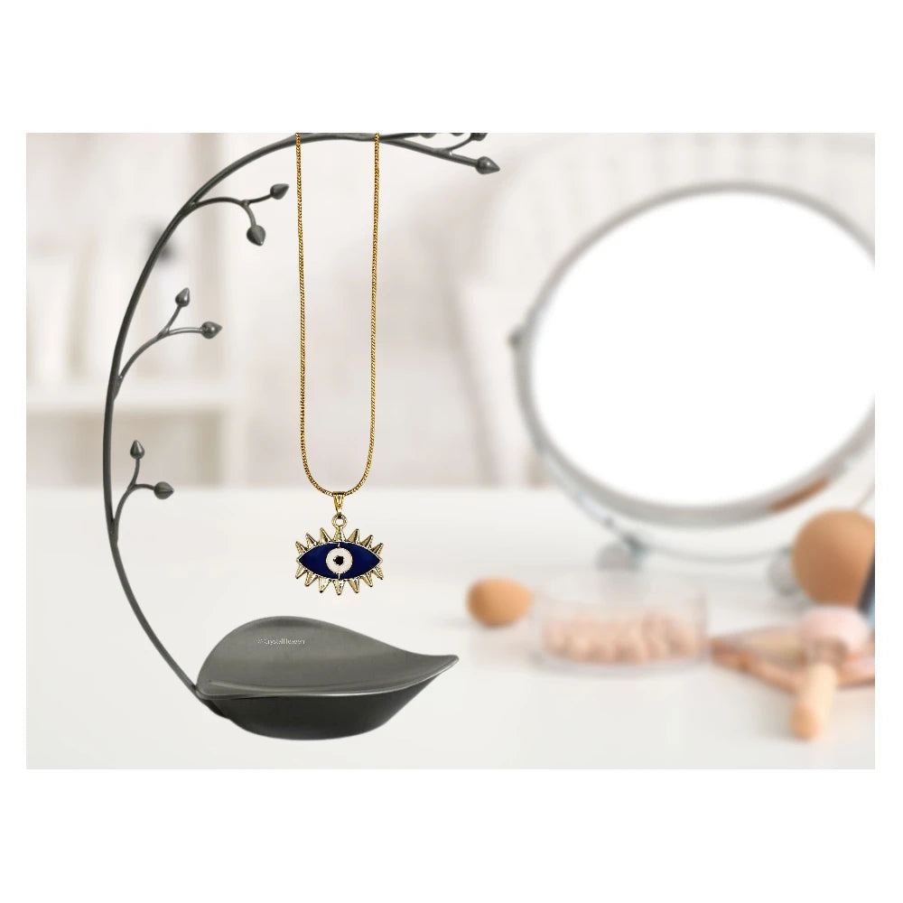 Blue Evil Eye Pendant Necklace - Exclusive (Gold)