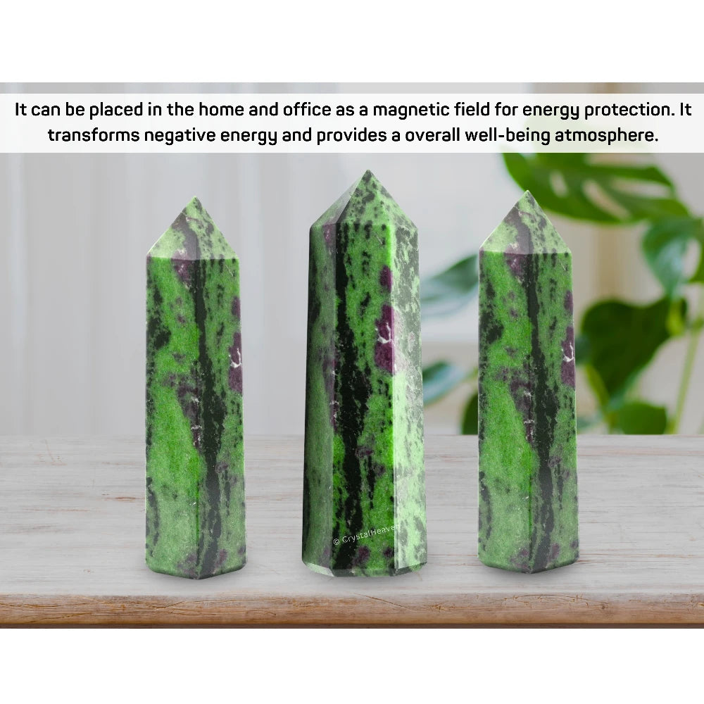 Large Ruby Zoisite Tower
