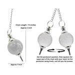 Clear Quartz Ball Pendulum