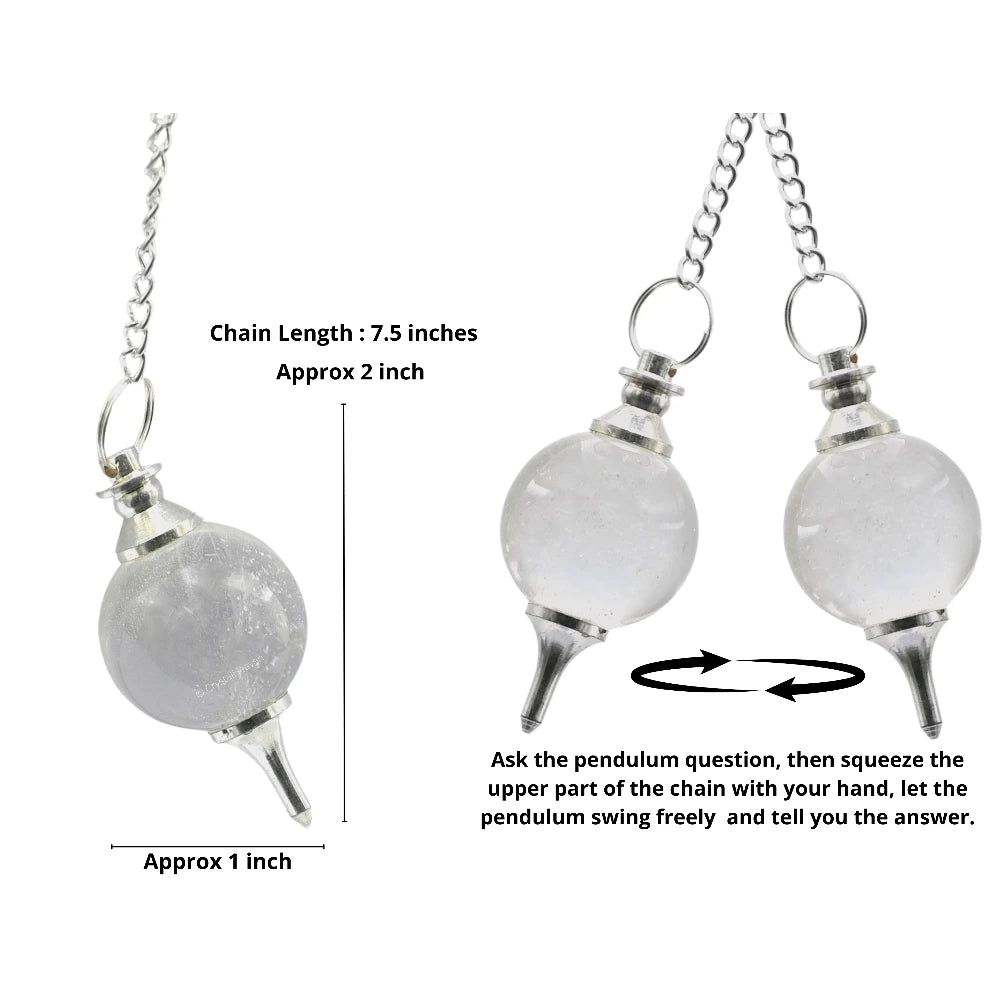 Clear Quartz Ball Pendulum
