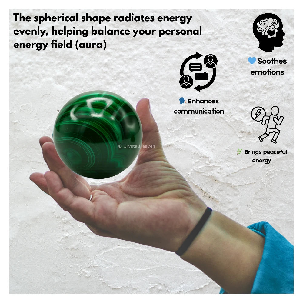 Malachite Sphere (2 Inch)