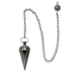 Metal Brass Pendulum - Silver Cone (MP34)