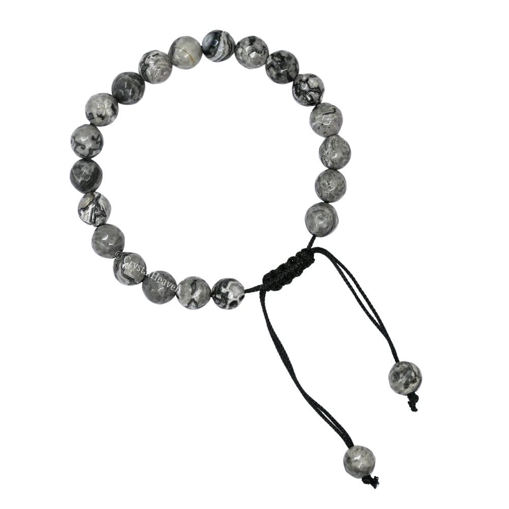 Map Stone Bracelet (Faceted-Adjustable)
