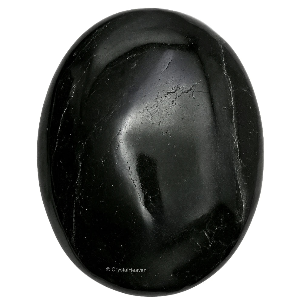 Natural Black Tourmaline Palm Stone