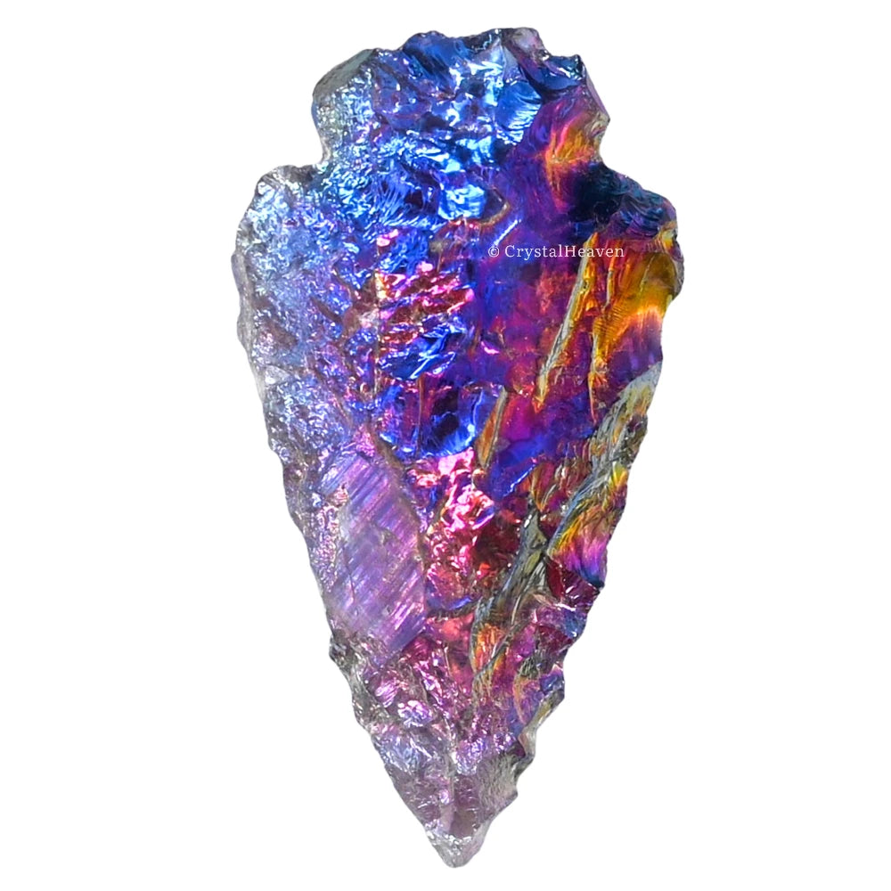 Amethyst Angel aura Quartz Arrowhead - 1" to 1.5"