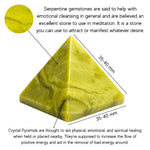 Serpentine Pyramid (1.5 Inch)