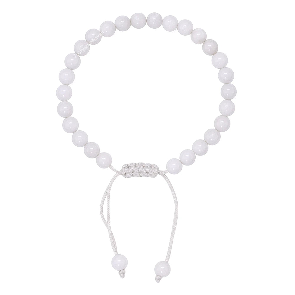 Mother of pearl Healing Crystal Bracelets - 6mm Beads (Adjustable)