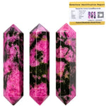Rhodonite Pencil Points (Double Terminated) (Set of 3)