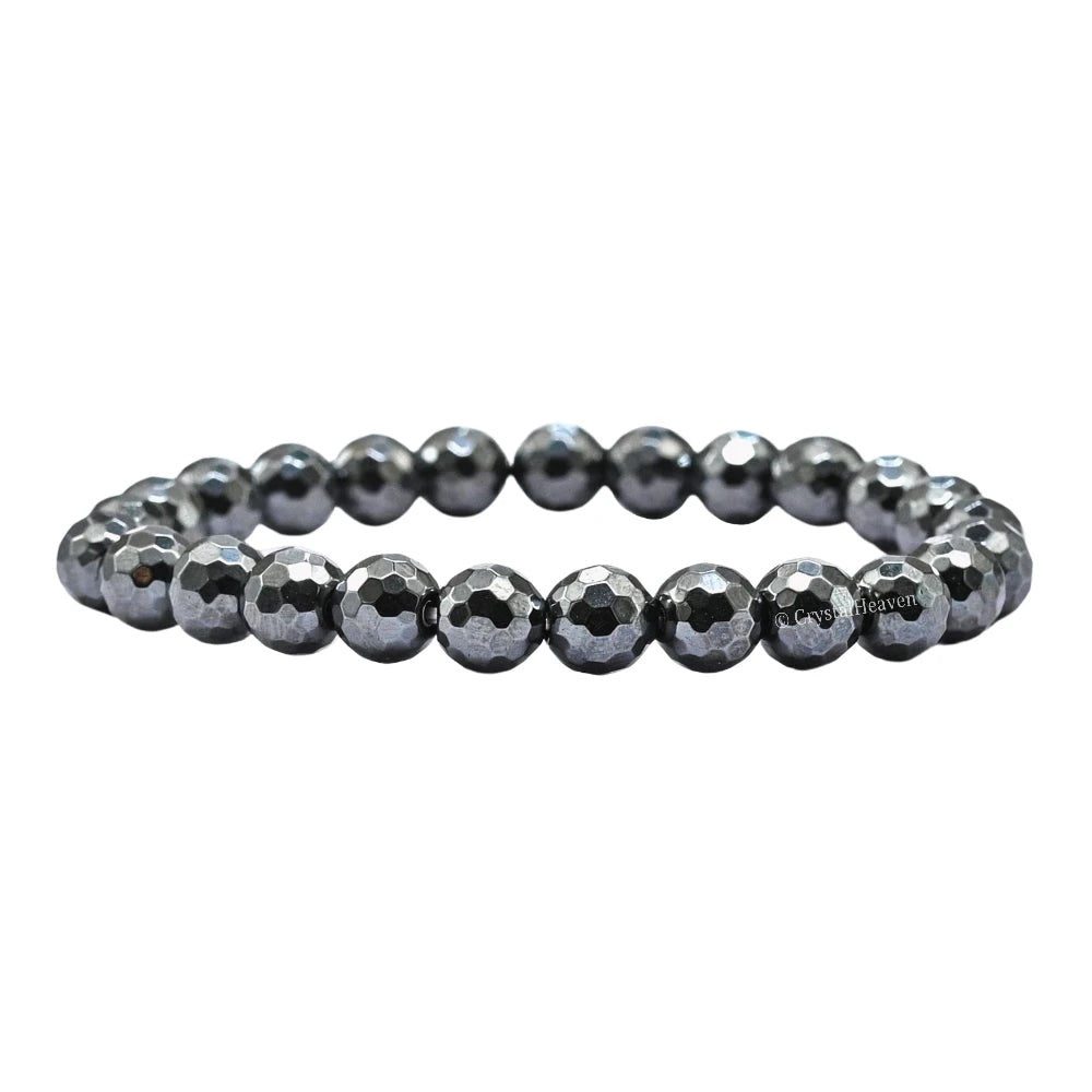 Hematite Bracelet (Faceted-Stretchable)