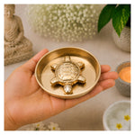 Tortoise with Plate Bass Idol Figurine (80 Gram, 2.5 Inch)