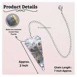 Fluorite Crystal Orgone Pendulum