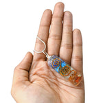 7 Chakra Crystal Orgone Pendant - Rectangle