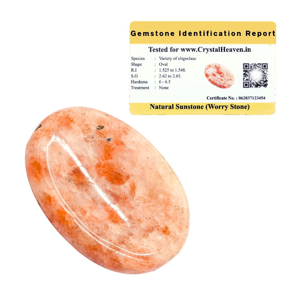 Sunstone Worry Stone