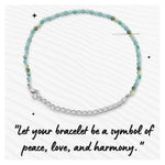 Amazonite Bracelets - 2mm Faceted Beads (Silver)
